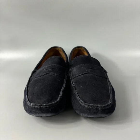 Prada Navy blue Suede Leather Driving Loafers, Size 7 (US8)
